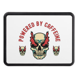 Powered by Caffeine -  Skull Energy Hitch Cover