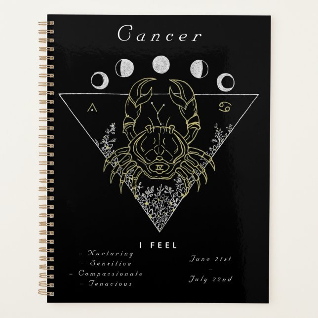 'Powered by Cancer' Planner (Front)