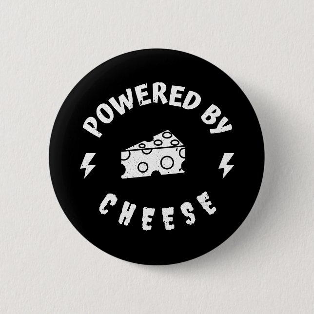 Powered By Cheese Button (Front)
