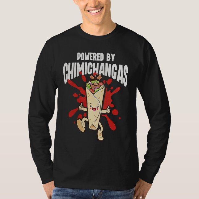Powered By Chimichangas T-Shirt (Front)