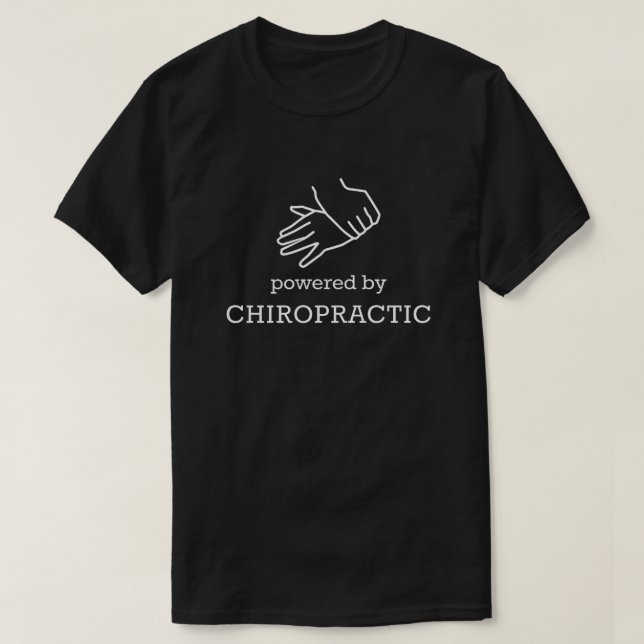 Powered By Chiropractic T-Shirt (Design Front)