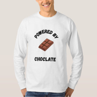 Powered By Chocolate | Funny Design T-Shirt