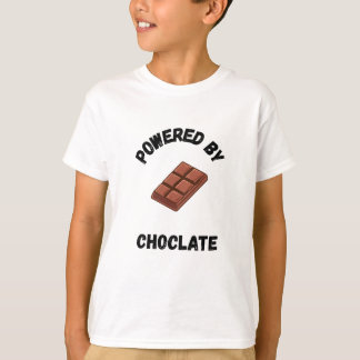 Powered By Chocolate | Funny Design T-Shirt