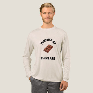 Powered By Chocolate | Funny Design Tri-Blend Shirt