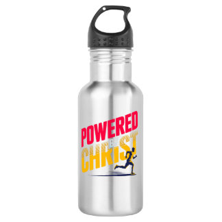 Powered by Christ Stainless Steel Water Bottle