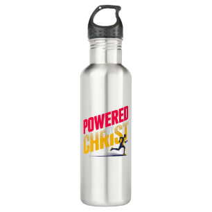Powered by Christ Stainless Steel Water Bottle