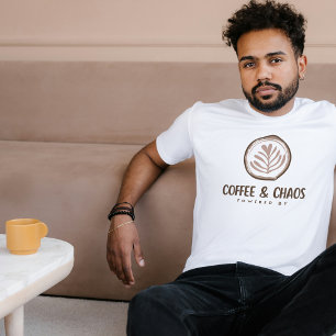 Powered by Coffee and Chaos Aesthetic T-Shirt