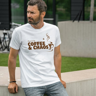 Powered by Coffee and Chaos Minimalist T-Shirt
