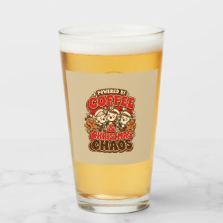 Powered by Coffee and Christmas Chaos Glass