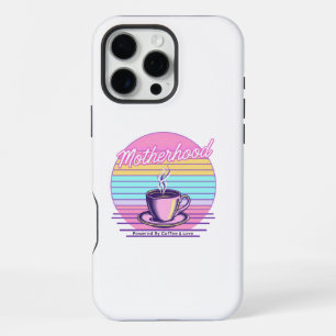 Powered by Coffee and Love Funny Mother's Day iPhone 16 Pro Max Case