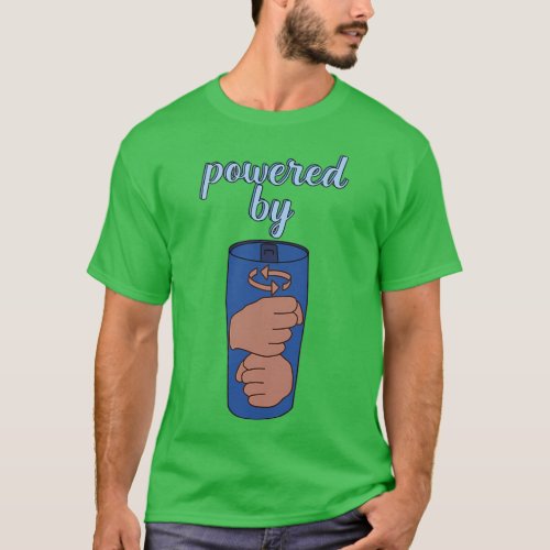 Powered by coffee ASL T_Shirt