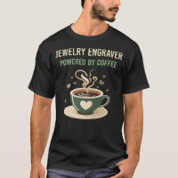 Powered By Coffee Jewelry Engraver
