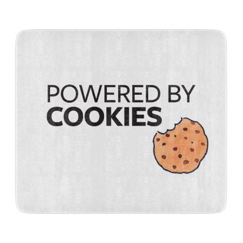 Powered by Cookies Cutting Board