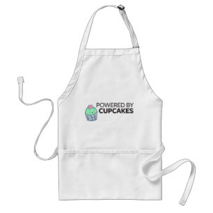 Powered by Cupcakes Adult Apron