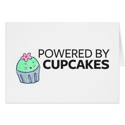 Powered by Cupcakes Cards (Front Horizontal)
