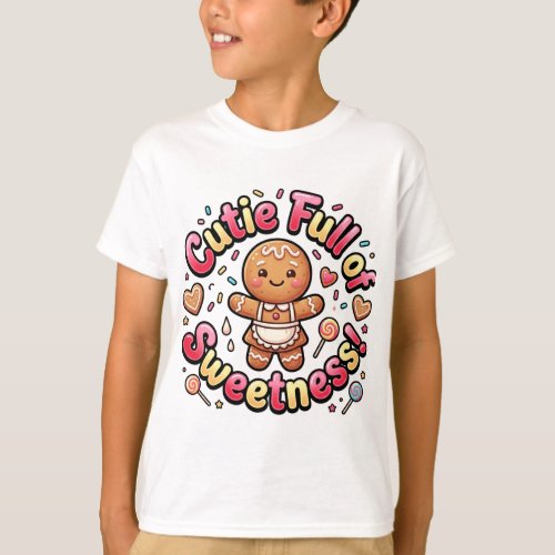 powered by cupcakes, gingerbread baker t-shirt