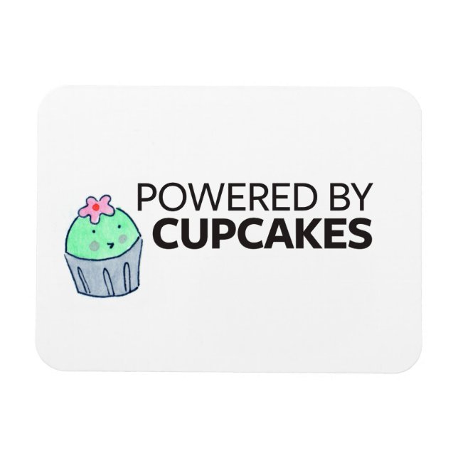 Powered by Cupcakes Magnet (Horizontal)