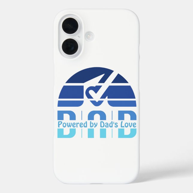 Powered by Dad's Love: Making Memories with Hugs Case-Mate iPhone Case (Back)