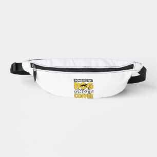 Powered By Dog And Coffee Vintage Shirt Design_1 Fanny Pack