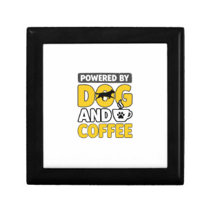 Powered By Dog And Coffee Vintage Shirt Design_1 Gift Box