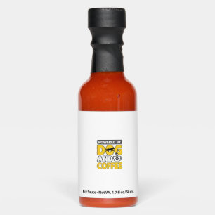 Powered By Dog And Coffee Vintage Shirt Design_1 Hot Sauces