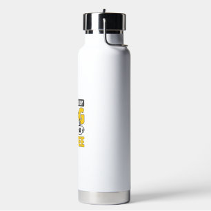 Powered By Dog And Coffee Vintage Shirt Design_1 Water Bottle