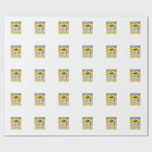Powered By Dog And Coffee Vintage Shirt Design_1 Wrapping Paper