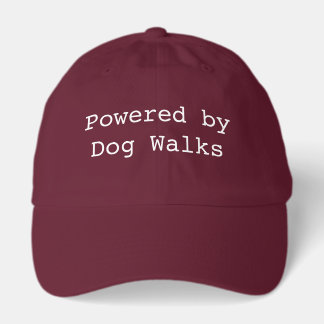 Powered by Dog Walks Personalized Typewriter Hat