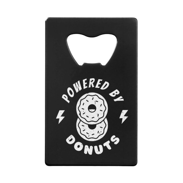 Powered By Donuts Credit Card Bottle Opener (Front)