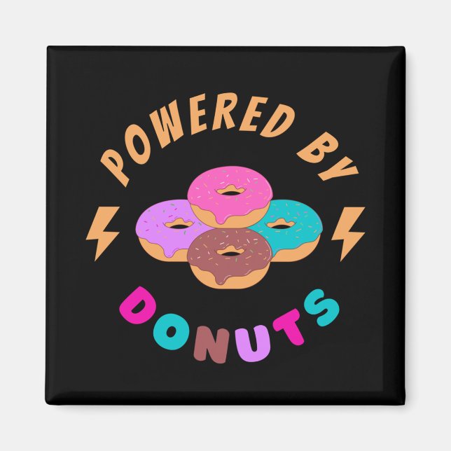 Powered By Donuts Magnet (Front)