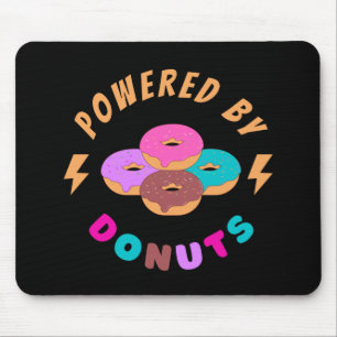 Powered By Donuts Mouse Pad