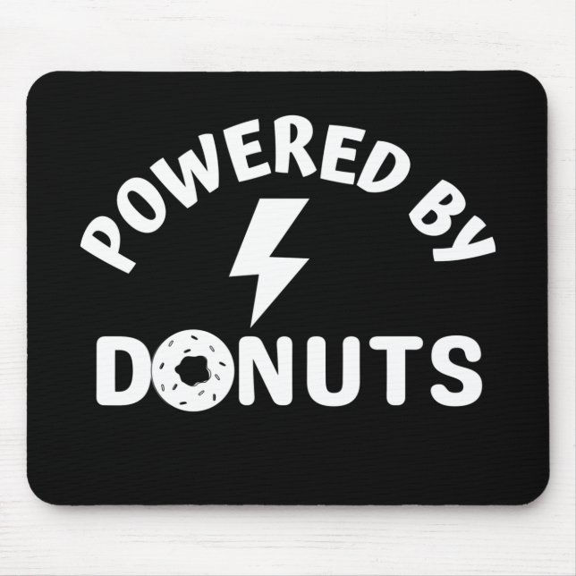 powered by donuts mouse pad (Front)