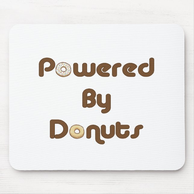 Powered By Donuts Mouse Pad (Front)