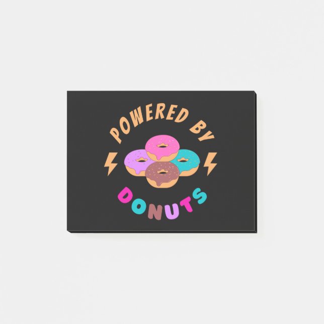 Powered By Donuts Post-it Notes (Front)