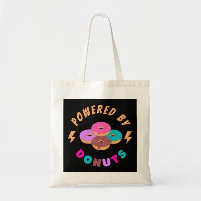 Powered By Donuts Tote Bag (Front)