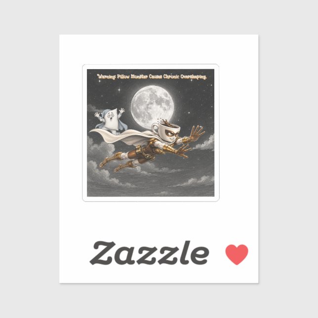Powered by Dreams. Defeated by Espresso Sticker (Sheet)