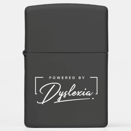 Powered By Dyslexia  T_Shirt Zippo Lighter