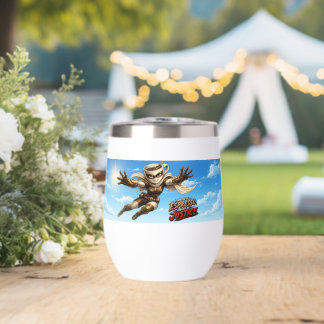 Powered by Espresso. Fueled by Justice. Thermal Wine Tumbler
