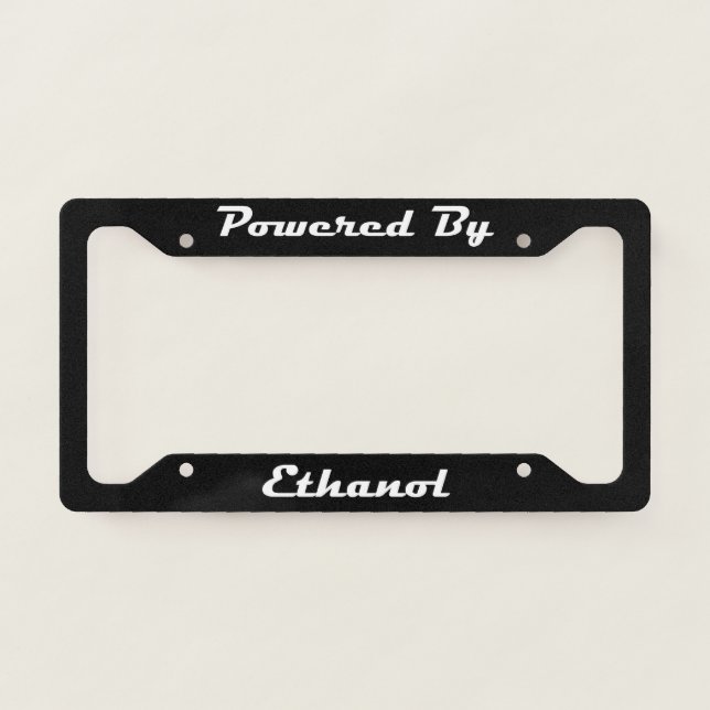 Powered By Ethanol License Plate Frame (Front)
