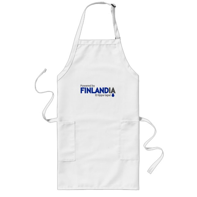 Powered by Finlandia apron - choose style & color (Front)