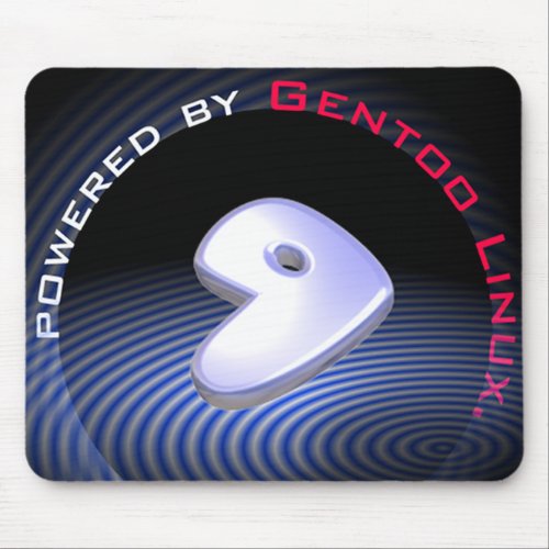 POWERED BY Gentoo Linux Mouse Pad