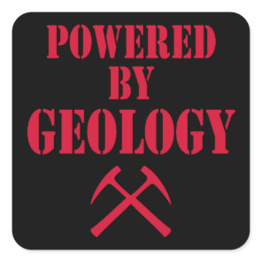 Powered By Geology Sticker