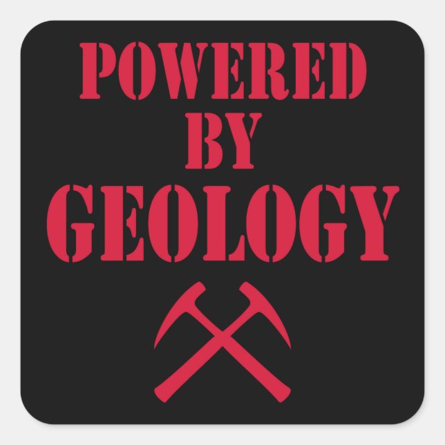 Powered By Geology Sticker (Front)