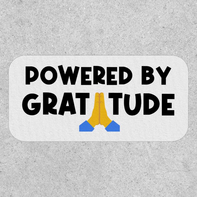 Powered By Gratitude Patch (Front)