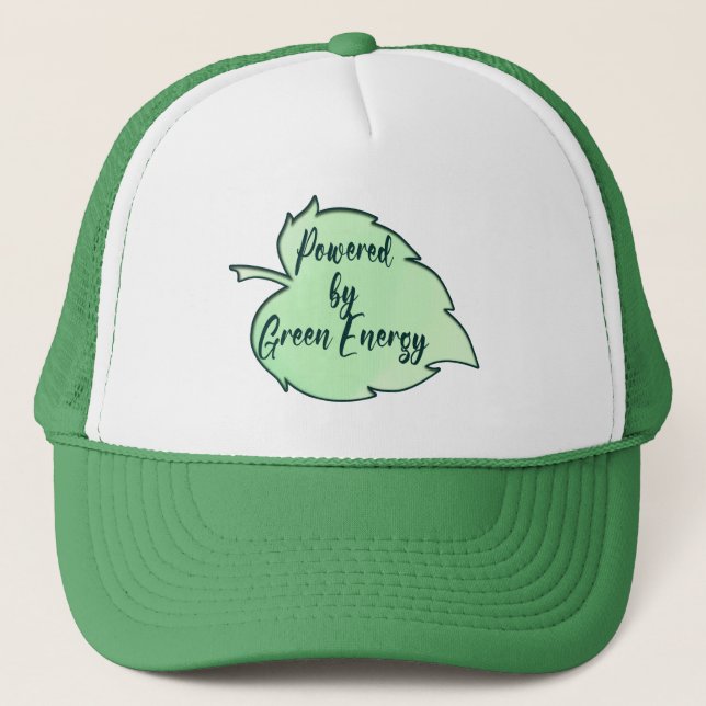 Powered by Green Energy St Patrick’s Day - boné Trucker Hat (Front)