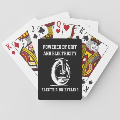 Powered by Grit and Electricity Playing Cards
