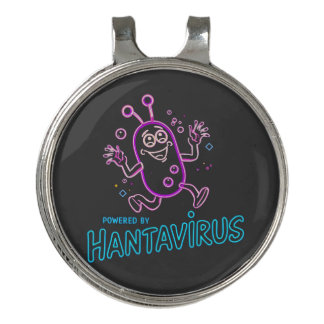 Powered by Hantavirus Golf Hat Clip