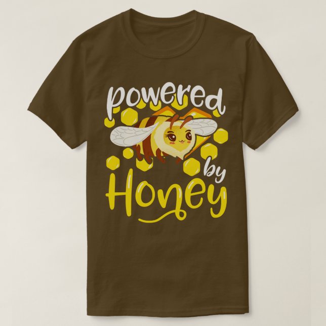 Powered By Honey Beekeeper T-Shirt (Design Front)