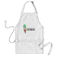 Powered by Ice Cream Adult Apron