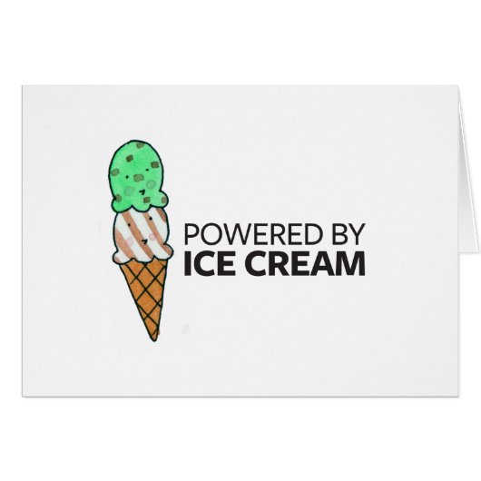 Powered by Ice Cream Cards (Front Horizontal)
